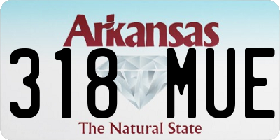 AR license plate 318MUE