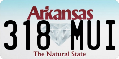 AR license plate 318MUI