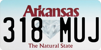AR license plate 318MUJ