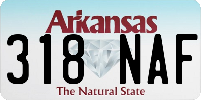 AR license plate 318NAF