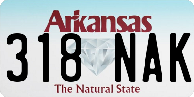 AR license plate 318NAK