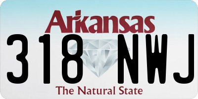 AR license plate 318NWJ
