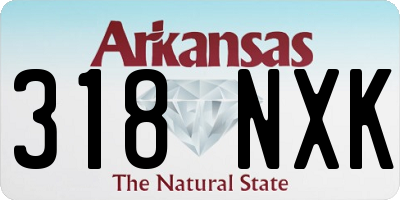 AR license plate 318NXK