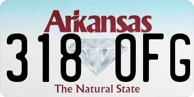 AR license plate 318OFG
