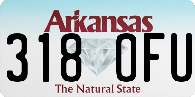 AR license plate 318OFU