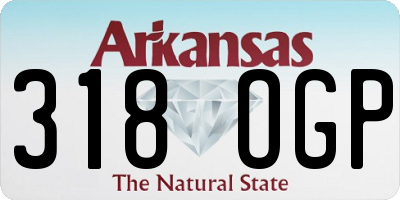 AR license plate 318OGP