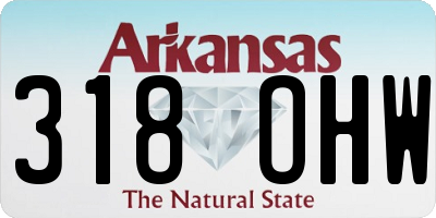 AR license plate 318OHW
