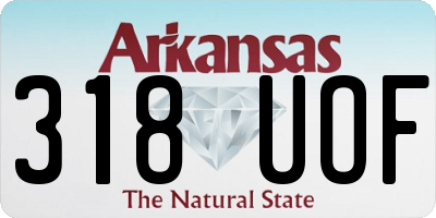 AR license plate 318UOF