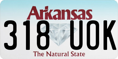 AR license plate 318UOK