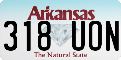 AR license plate 318UON