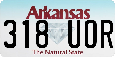 AR license plate 318UOR