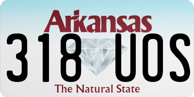 AR license plate 318UOS