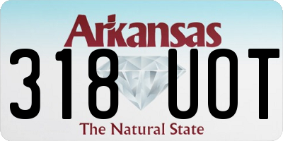 AR license plate 318UOT