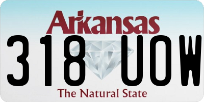 AR license plate 318UOW