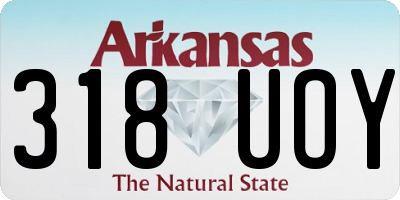 AR license plate 318UOY