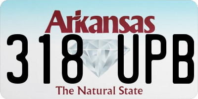 AR license plate 318UPB