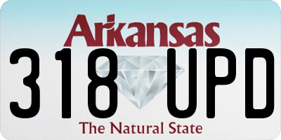 AR license plate 318UPD