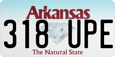 AR license plate 318UPE