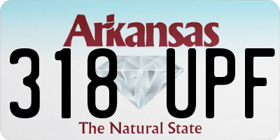 AR license plate 318UPF