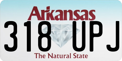 AR license plate 318UPJ