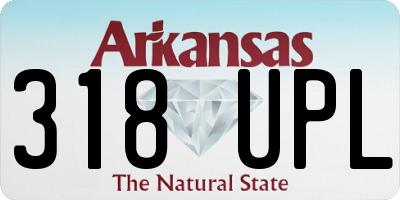 AR license plate 318UPL