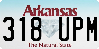 AR license plate 318UPM