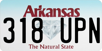 AR license plate 318UPN