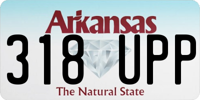 AR license plate 318UPP
