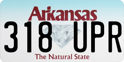 AR license plate 318UPR