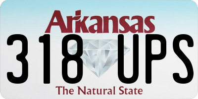 AR license plate 318UPS