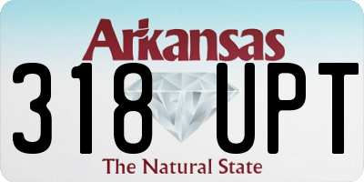 AR license plate 318UPT