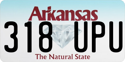 AR license plate 318UPU