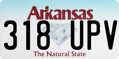 AR license plate 318UPV