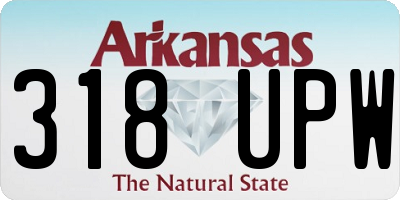 AR license plate 318UPW