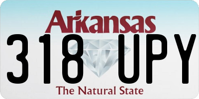 AR license plate 318UPY