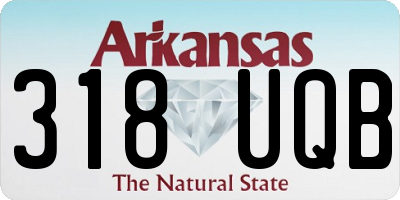 AR license plate 318UQB
