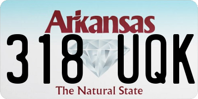 AR license plate 318UQK