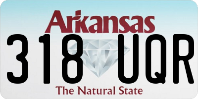 AR license plate 318UQR