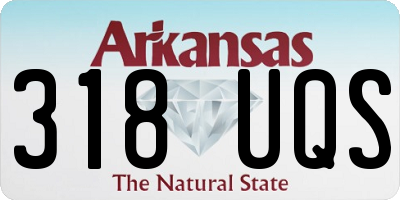AR license plate 318UQS