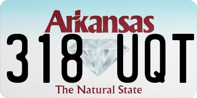 AR license plate 318UQT
