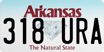AR license plate 318URA