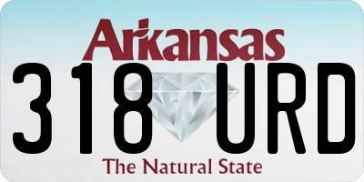 AR license plate 318URD