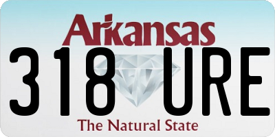 AR license plate 318URE
