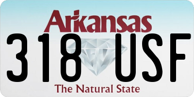 AR license plate 318USF
