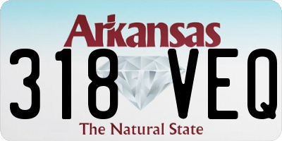 AR license plate 318VEQ