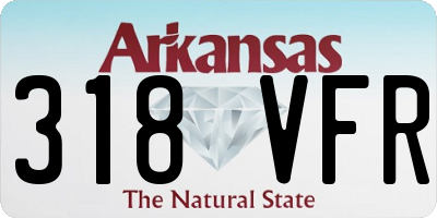 AR license plate 318VFR