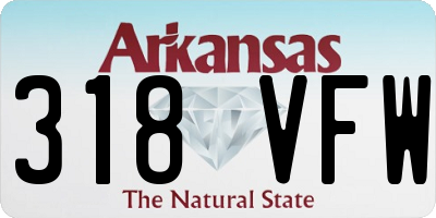 AR license plate 318VFW
