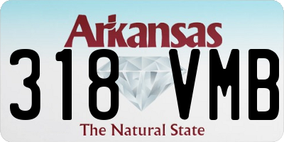 AR license plate 318VMB