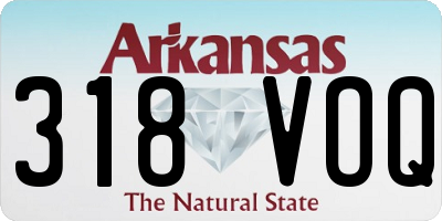 AR license plate 318VOQ