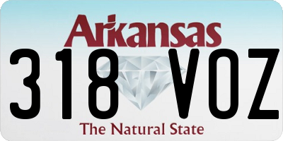 AR license plate 318VOZ